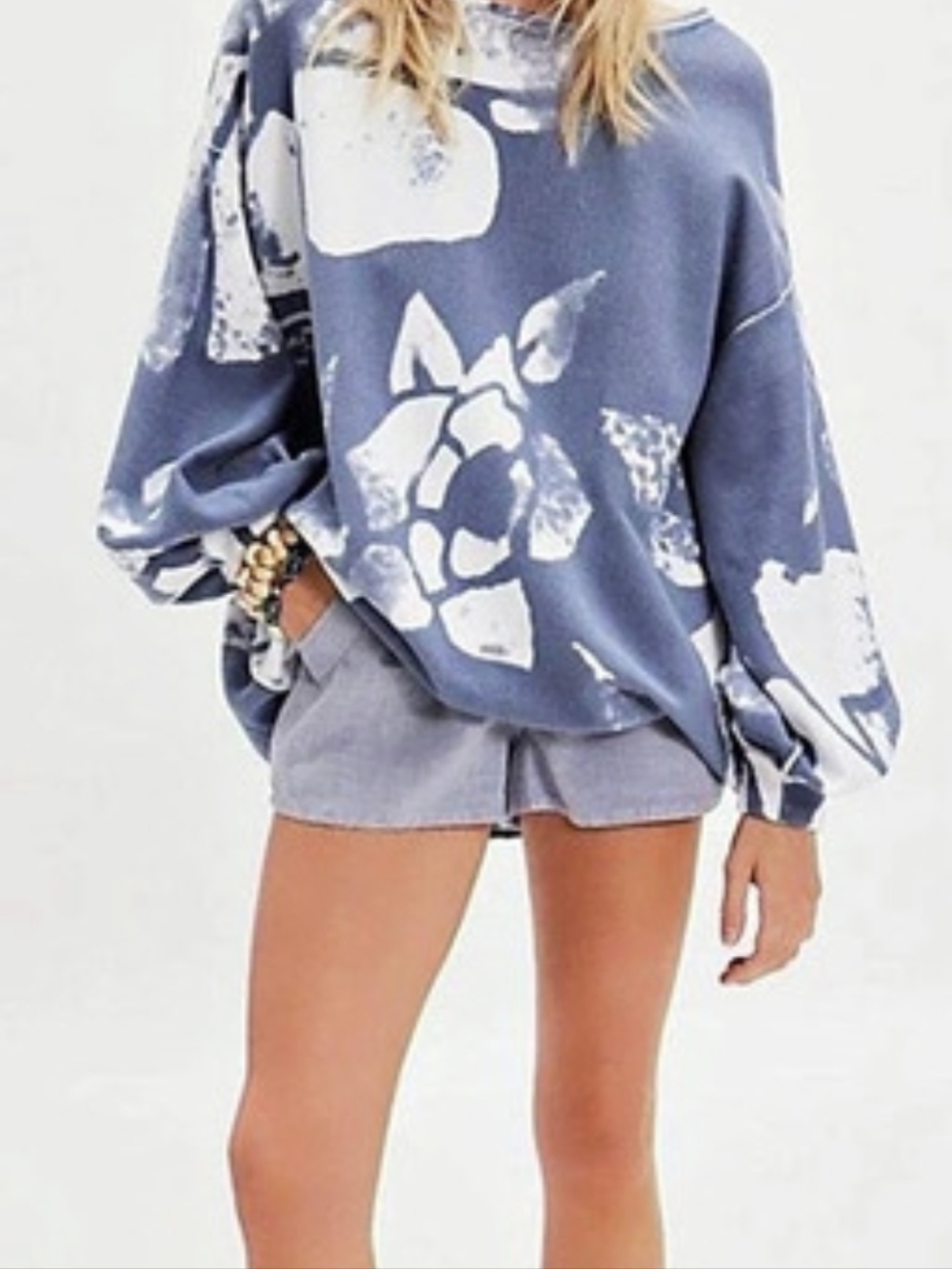 We The Free Painters Garden Pullover Medium, NWOT
